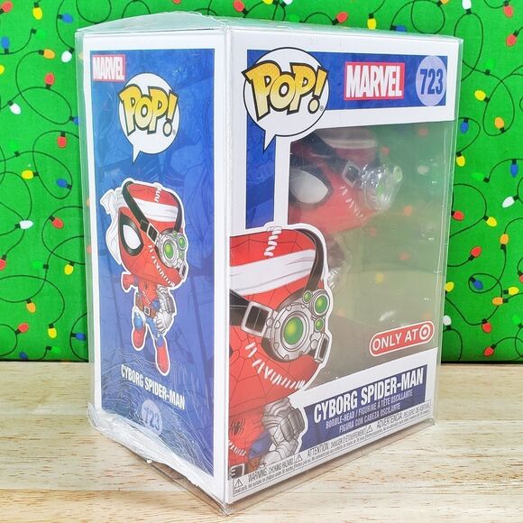 Funko PoP Marvel Cyborg Spider-Man #723 Target Only Exclusive + Protector NIB - Picture 2 of 10